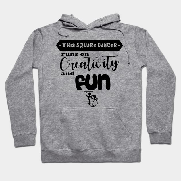 Creativity and Fun BLK Hoodie by DWHT71